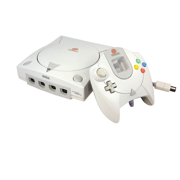 Restored SEGA Dreamcast Video Game Console with Controller, 0 GB Data Storage, Classic Game Console, White