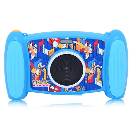 SEGA Sonic The Hedgehog Accutime Kids Interactive Digital Camera with MP3 Player and Built-In Speaker, 12 MP, 1080p Video and Games