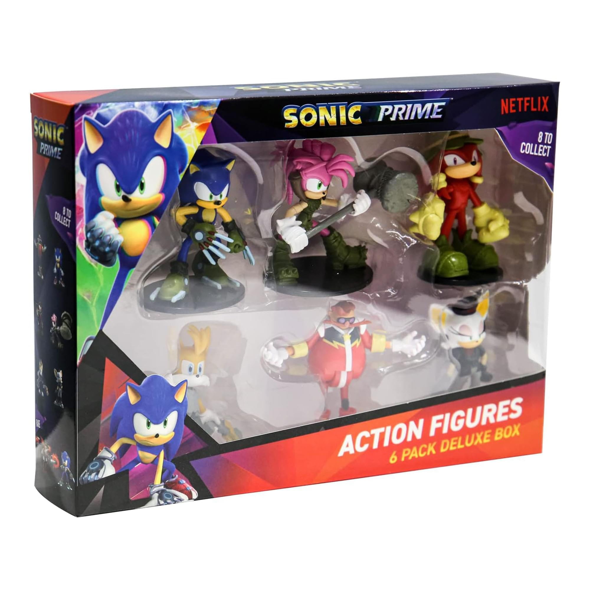 SEGA Sonic Prime Netflix Action Figures, 6 Pieces - Walmart.com