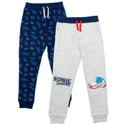 SEGA Sonic The Hedgehog Big Boys Fleece 2 Pack Jogger Pants Little Kid to Big