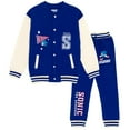 thumbnail image 1 of SEGA Sonic The Hedgehog Big Boys Fleece Bomber Jacket and Jogger Pants Blue 10-12, 1 of 5