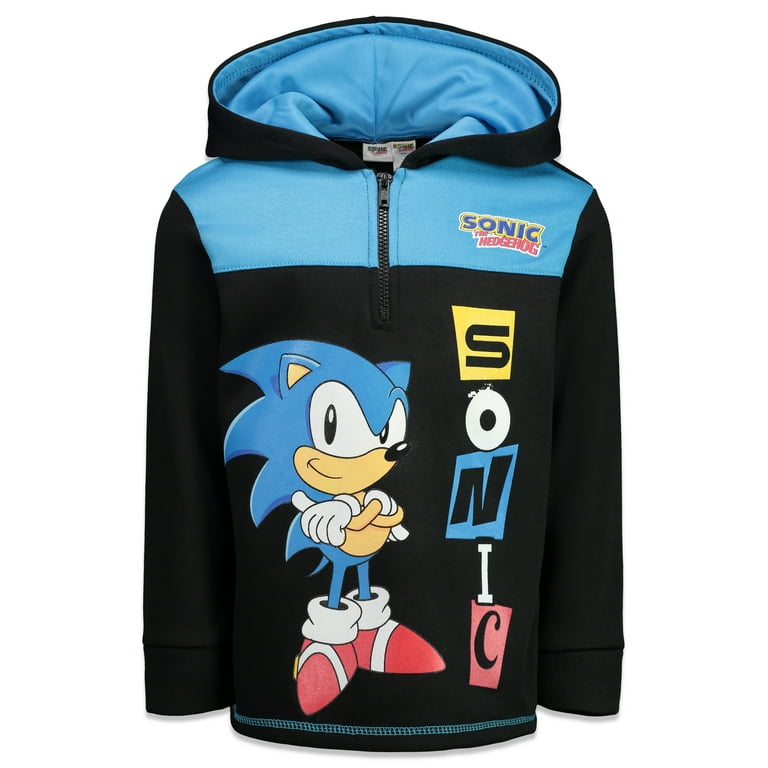 SEGA Sonic The Hedgehog Merchandise: Big Boys Fleece Hoodie
