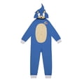 thumbnail image 1 of SEGA Sonic The Hedgehog Big Boys Zip Up Coverall Toddler to Big Kid, 1 of 5