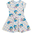 thumbnail image 1 of SEGA Sonic The Hedgehog Big Girls French Terry Skater Dress Little Kid to Big, 1 of 5