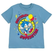 SEGA Sonic The Hedgehog Birthday Little Boys T-Shirt Little Kid to Big