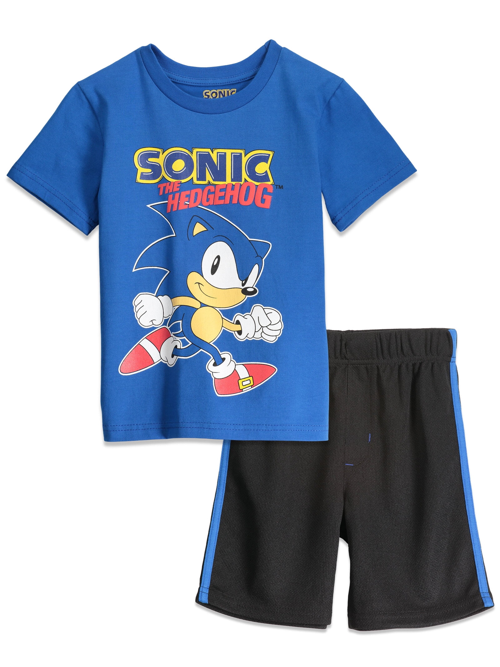 SEGA Sonic The Hedgehog Little Boys Athletic Pullover TShirt Mesh