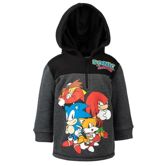 SEGA Sonic The Hedgehog Little Boys Hoodie Toddler to Big Kid