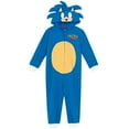 thumbnail image 1 of SEGA Sonic The Hedgehog Little Boys Zip Up Cosplay Coverall 4, 1 of 5