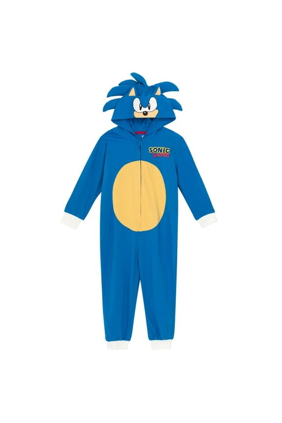 Sonic The Hedgehog Little Boys Zip Up Cosplay Coverall 6