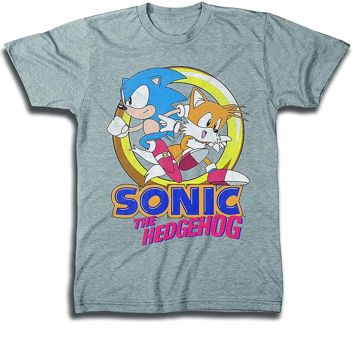 SEGA Sonic The Hedgehog Men's Shirt, Graphic Print Cartoon Sonic and ...