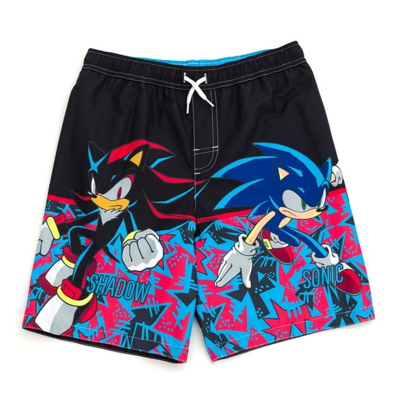 SEGA Sonic The Hedgehog Shadow UPF 50  Swim Trunks Little Kid to Big Kid