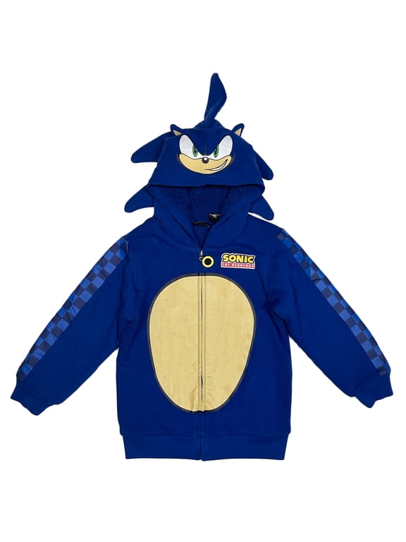 SEGA Sonic The Hedgehog Sherpa Zip Hoodie (Little & Big Boys)