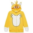 thumbnail image 1 of SEGA Sonic The Hedgehog Tails Costume Zip Up Fleece Hoodie-Boys 4-20, Gold, 7, 1 of 4