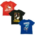 thumbnail image 1 of SEGA Sonic The Hedgehog Toddler Boys 3 Pack T-Shirts Toddler to Big Kid, 1 of 5