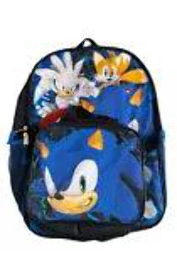 SEGA Sonic the Hedgehog 16" Backpack with Lunch Bag