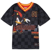 SEGA Sonic the Hedgehog Toddler Boys' Short Sleeve Mesh Soccer Jersey Shadow Black