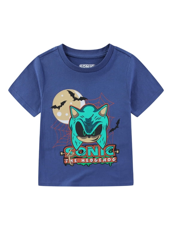 SEGA Sonic the Hedgehog Short Sleeve Halloween T-Shirt (Boys), Sizes 4-8