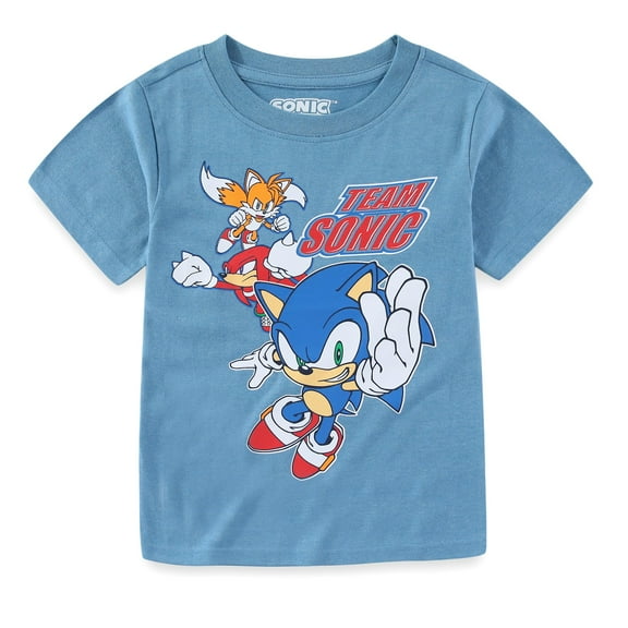 SEGA Sonic the Hedgehog Short Sleeve T-Shirt (Boys), Sizes 4-7