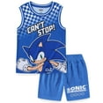 thumbnail image 1 of SEGA Sonic the Hedgehog Tank Top Shirt and Mesh Short Set (Boys), 2 Piece Set, Sizes 4-12, 1 of 6