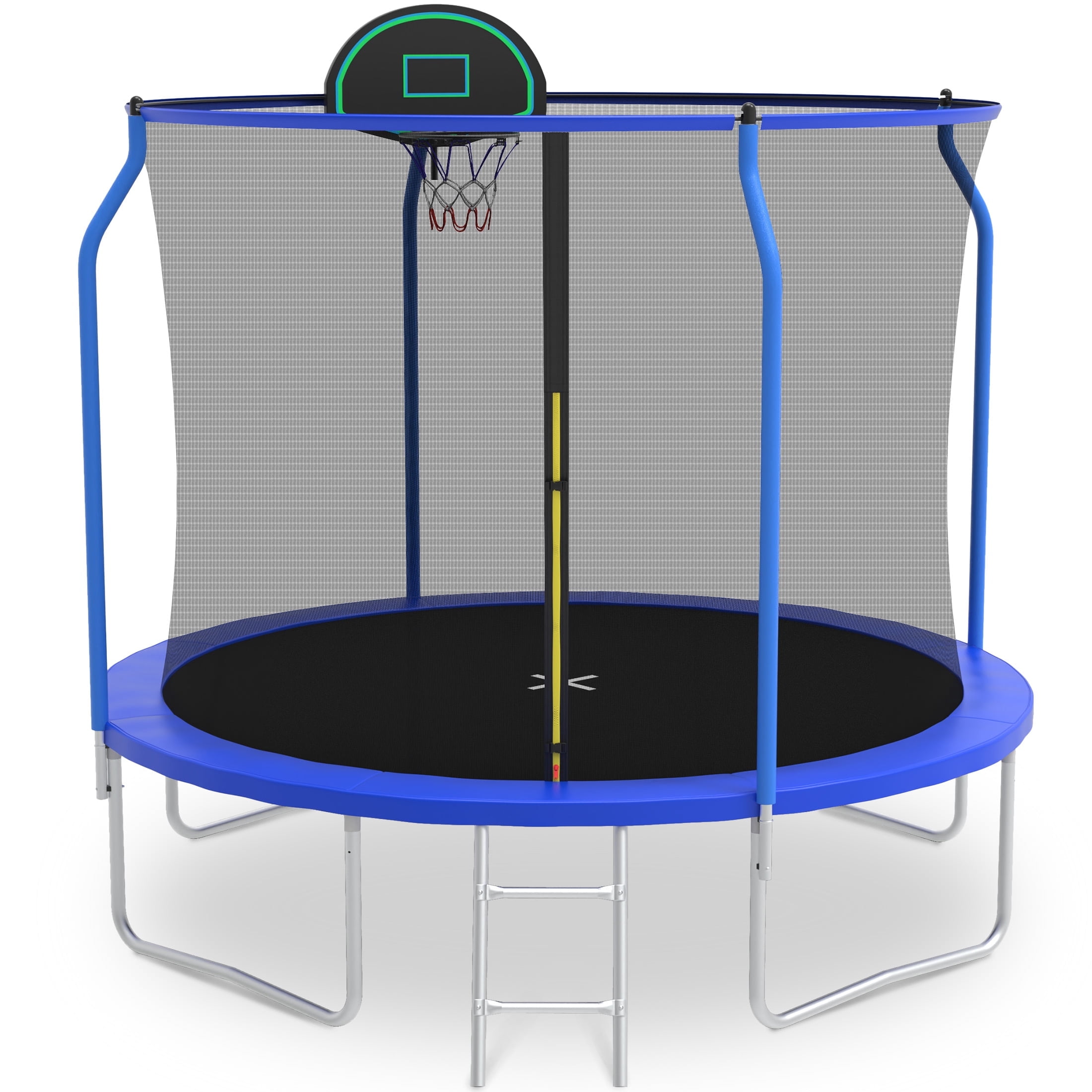 Walmart daily deals:  Walmart Black Friday Deals 2025 Segmart 10ft Trampoline for Kids, Basketball Hoop, Enclosure Net, Ladder, Blue