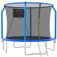 thumbnail image 1 of SEGMART 10ft Trampoline for Kids with Basketball Hoop and Enclosure Net/Ladder,Blue, 1 of 8