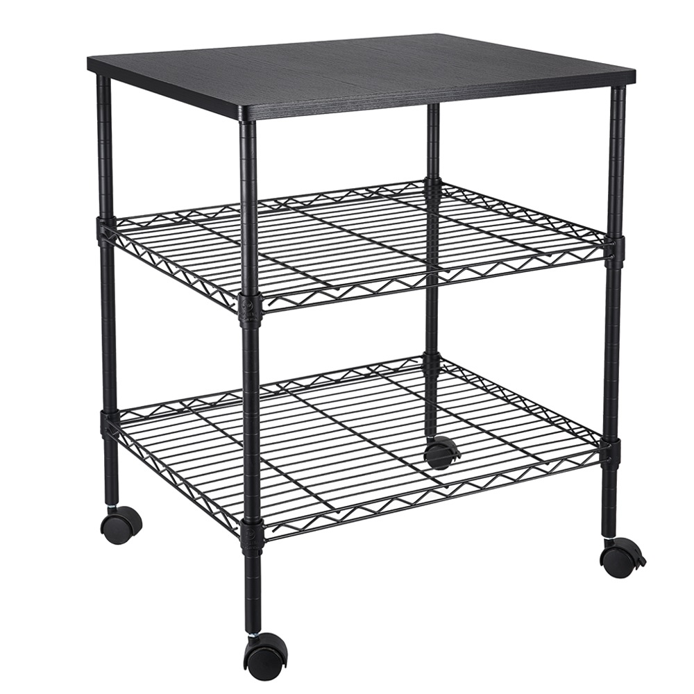 SEGMART 3 Tier Rolling Storage Cart with Wheels, Mobile Kitchen Island