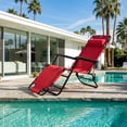 thumbnail image 1 of Portable 2-in-1 Folding Reclining Chair – Extendable Camping Recliner with Oxford Fabric, Compact Fold Design for Outdoor Beach Patio, Supports 264 lbs, 1 of 7