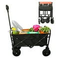 thumbnail image 1 of SEGMART Collapsible Wagon Cart with Wheels, Heavy Duty Utility Cart with All-Terrain Wheels, Portable Garden Cart for Garden, Beach, Lawn, TR28, 1 of 8