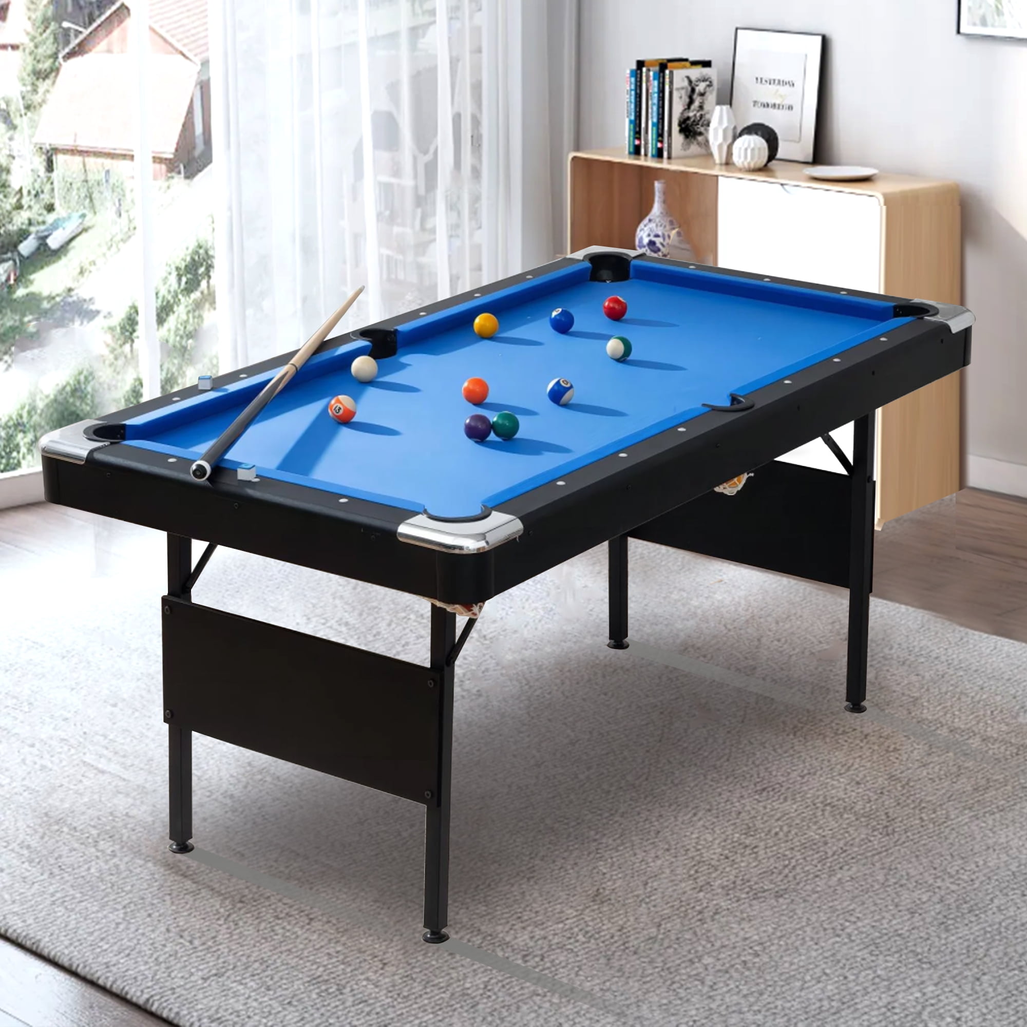 SEGMART Outdoor Portable Pool Tables, Billiard Tables Game Table
