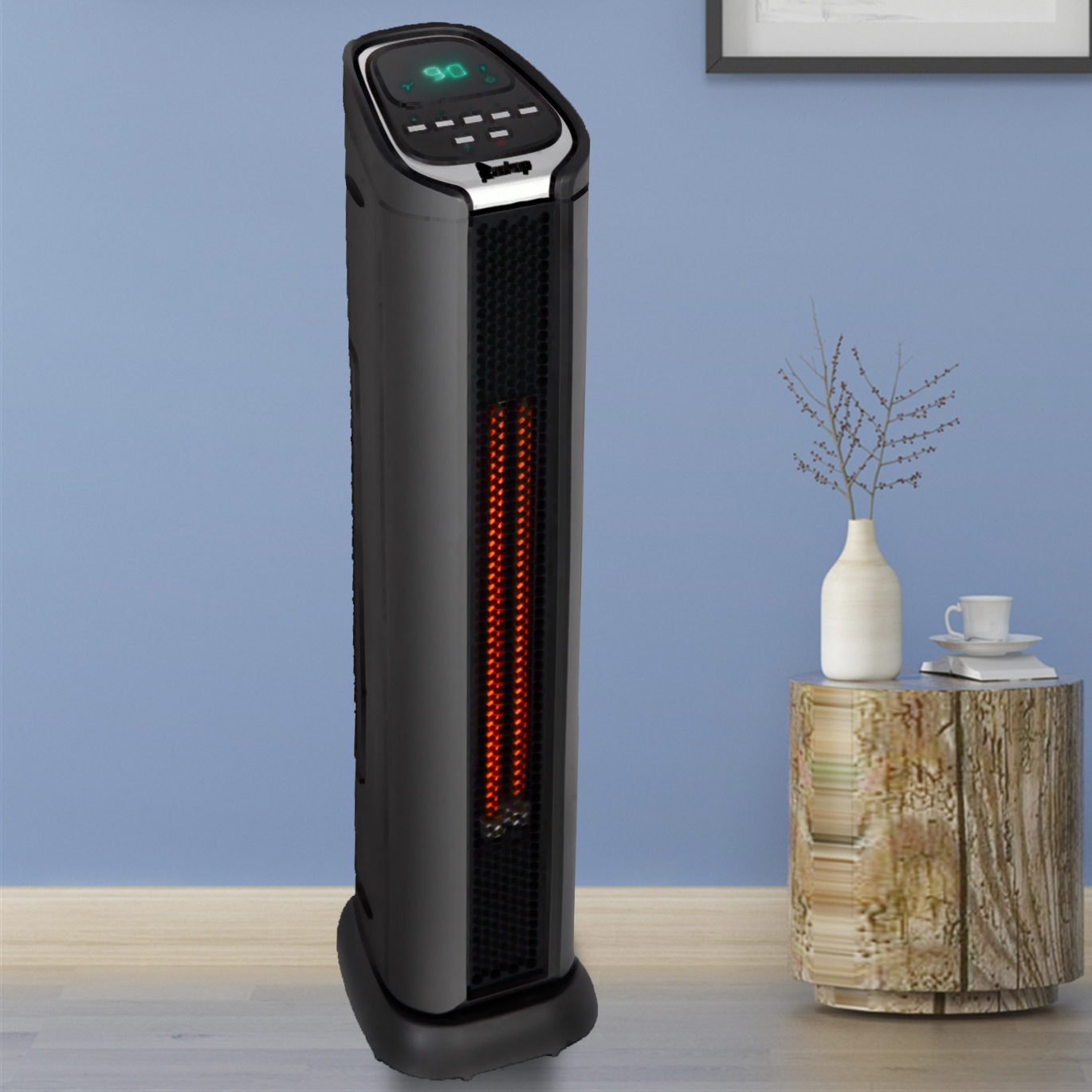 SEGMART Space Heater, Tower Electric Infrared Quartz Heater with Timer