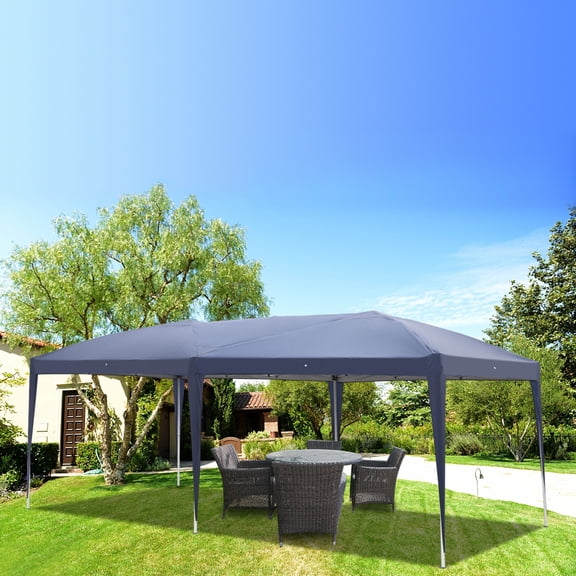 SEGMART Upgrade Canopy Tent, 10 x 20 ft Portable Shade Folding Canopy with Carry Bag, Adjustable Folding Gazebo Tent for Sunshade, Waterproof Outdoor Tent for Patio Wedding Beach, B1989