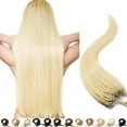 thumbnail image 1 of SEGO 100% Real Remy Human Hair Extensions Thick Micro Loop with Invisible Band Hair Micro Ring Beads Hair Black/Blonde Cleanrance, 1 of 7