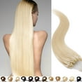 thumbnail image 1 of SEGO 100% Real Remy Human Hair Extensions Thick Micro Loop with Invisible Band Hair Micro Ring Beads Hair Black/Blonde Cleanrance, 1 of 7