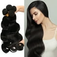 thumbnail image 1 of SEGO Brazilian Straight Human Hair 1 Bundles Straight Loose Wave 100% Unprocessed Virgin Hair Kinky Curly Hair Extensions Natural Black, 1 of 8