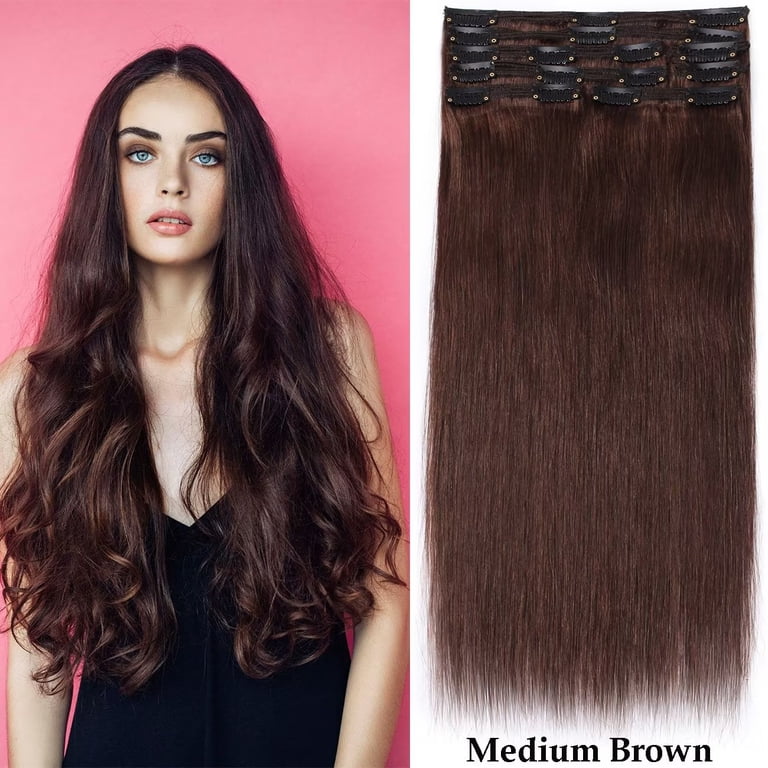 SEGO Clip in 100% Human Hair Extensions Real Thick Remy Hair  display picture 1
