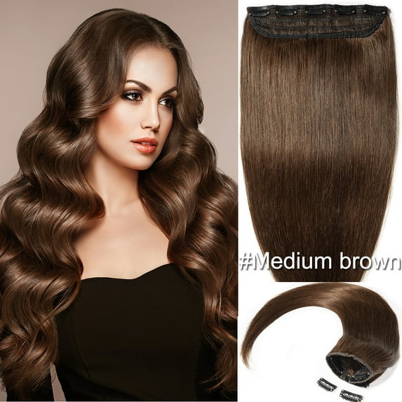 SEGO Clip in Hair Extensions Human Hair 3/4 Full Head 100% Real Remy Thick Hair Extensions Silky Straight Balayage Blonde Hair Pieces