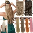 thumbnail image 1 of SEGO Clip in Hair Extensions as Human Real Curly Long Wavy Hairpieces for Woman Black Blonde Pink Purple, 1 of 7