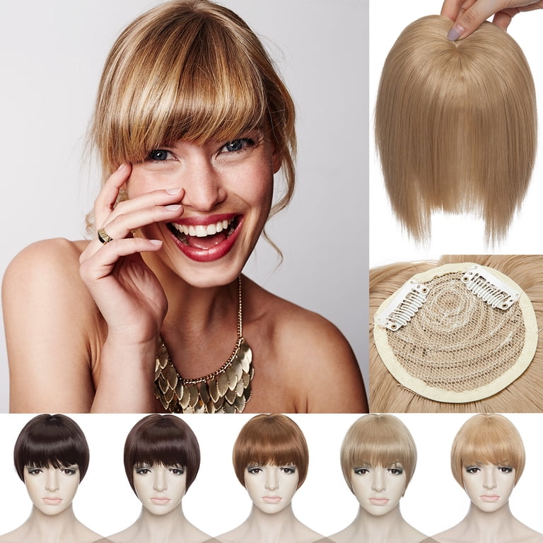 SEGO Clip in Hair Extensions with Fake Hair Bangs Synthetic  display picture 2