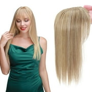 SEGO Hair Toppers for Women Real as Human Hair Toppers with Natural Bangs Synthetic Hair Extensions Hair Pieces for Thinning Hair