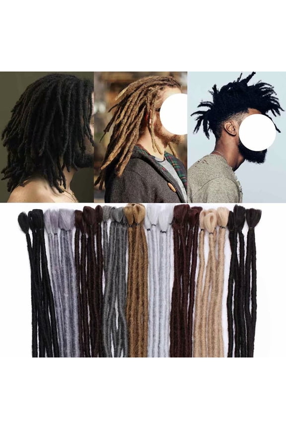 Handmade Dreadlocks Extensions Hip-Hop Style Synthetic Dreadlocks Hair For Men
