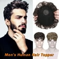 thumbnail image 1 of SEGO Human Hair Topper Clip in Hair Extension Hairpiece Hair Toupee with Hair Loss Thinning Hair Gray for Women/Men, 1 of 6