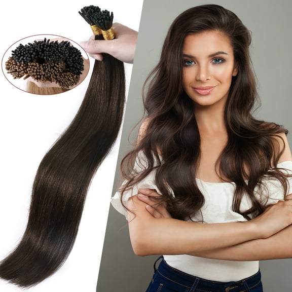 SEGO I Tip Hair Extensions Human Hair Highlight Remy Straight Ombre Stick Tip Keratin Real Human Hair Extensions