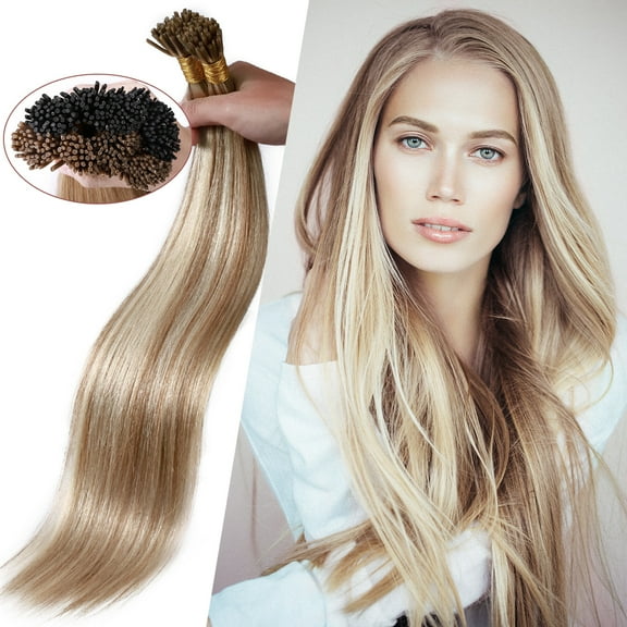 SEGO I Tip Hair Extensions Human Hair Highlight Remy Straight Ombre Stick Tip Keratin Real Human Hair Extensions