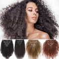 thumbnail image 1 of SEGO Kinky Curly Clip in Real Human Hair Extensions Double Weft Remy Full Head Thick Hair Extensions for Women, 1 of 9