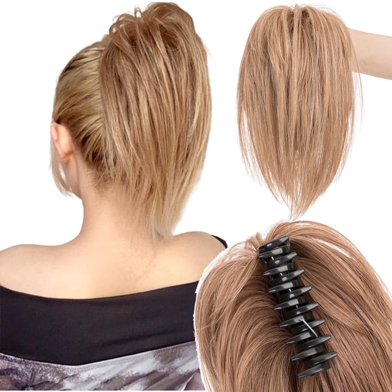 SEGO Messy Bun Hair Piece Claw Clip in Hair Extensions Wavy  display picture 3