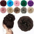 thumbnail image 1 of SEGO Messy Bun Scrunchies Hair Piece Hair Extensions Synthetic Hair Donut Updo Fake Ponytail Extensions For Women Red/Purple/Blue/Pink/Black/Blonde, 1 of 7