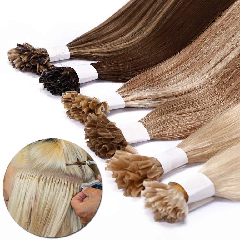 Professional U Tip Human Hair Extensions 18 Inch 40g Heat Resistant Remy SEGO U Tip Hair Extensions Pre Bonded Fusion Hairpieces 100  main image 4