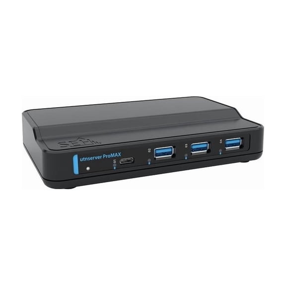 SEH utnserver ProMAX Device Server - Twisted Pair - 1 x Network (RJ-45) - 4 x USB - 2.5GBase-T - 2.5 Gigabit Ethernet - Desktop