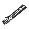 thumbnail image 1 of SEHIOZNI Under $5 Halloween Skeleton Gloves for Men Women, Full Finger Bone Long Arm Length Gloves for Halloween, Party, Dance, Costume Black, 1 of 5