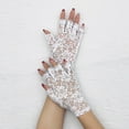thumbnail image 1 of SEHIOZNI Under $5 Women's Long Sheer Gloves Tulle Mesh Gloves 1920s Wedding Opera Tea Party Dance Glove White, 1 of 3